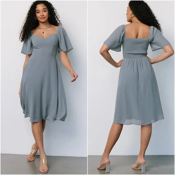knee length dresses for ladies Baltic Born Womens Colette Sweetheart Midi Dress | Cinnamon main image 0